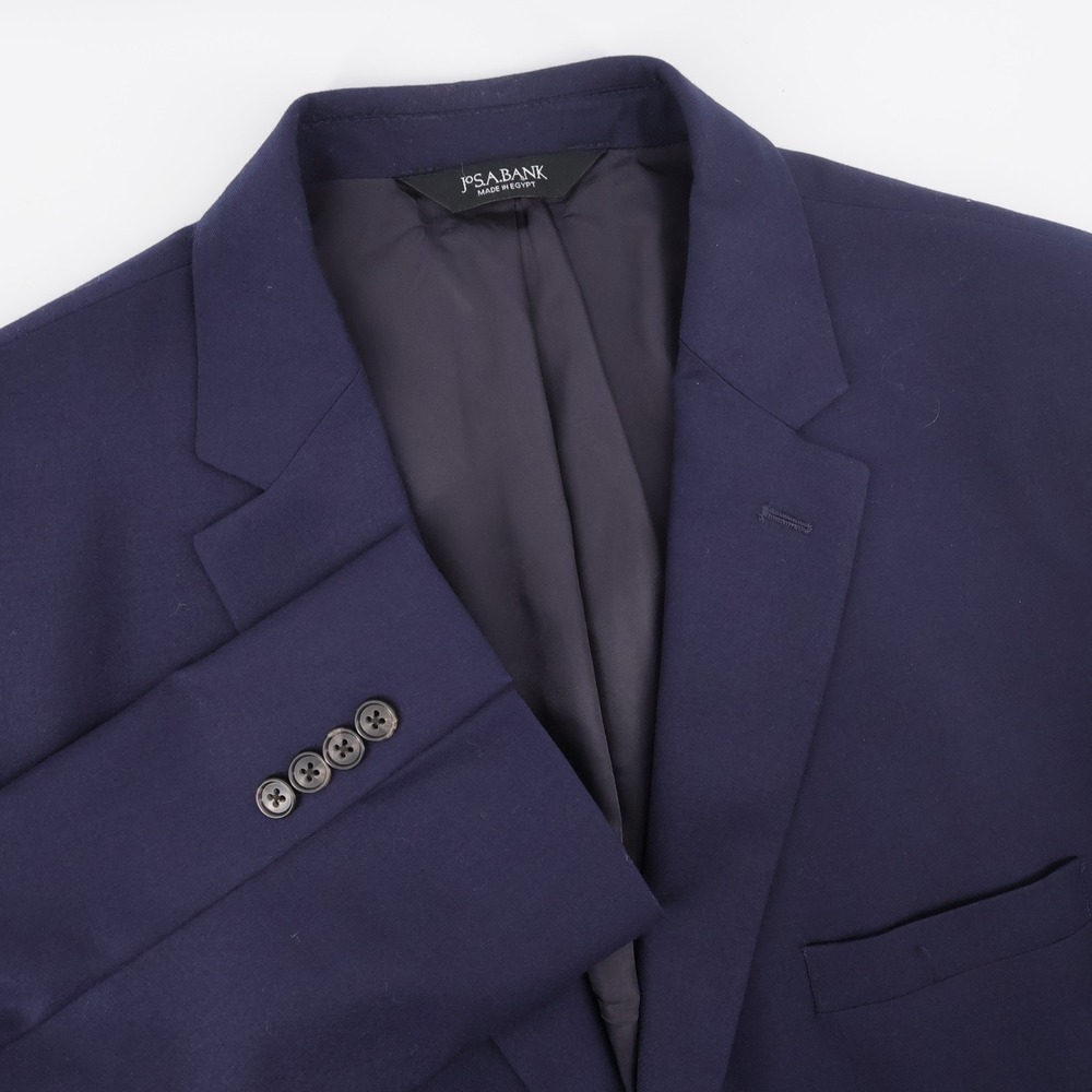 Jos. A. Bank Signature Tailored Blazer Navy Blue Mens 48 Regular